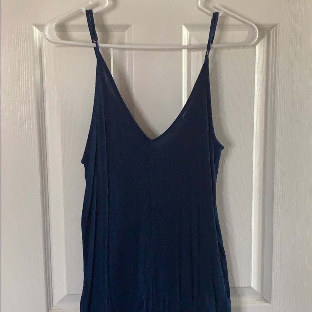 Blue boho dress